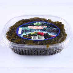 Морская капуста с грибами